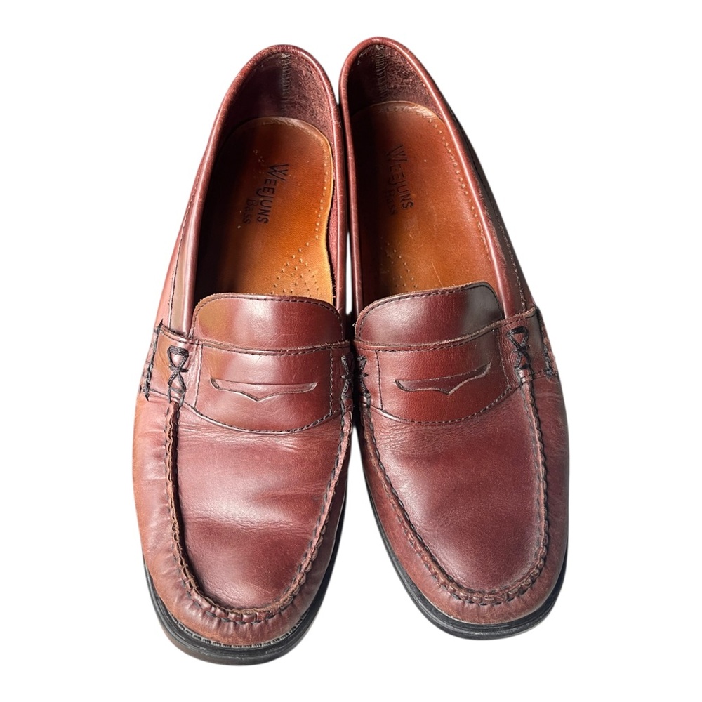 G.H. Bass Weejuns Katherine II Loafers Brown Leather Penny Old Money Women Sz 9